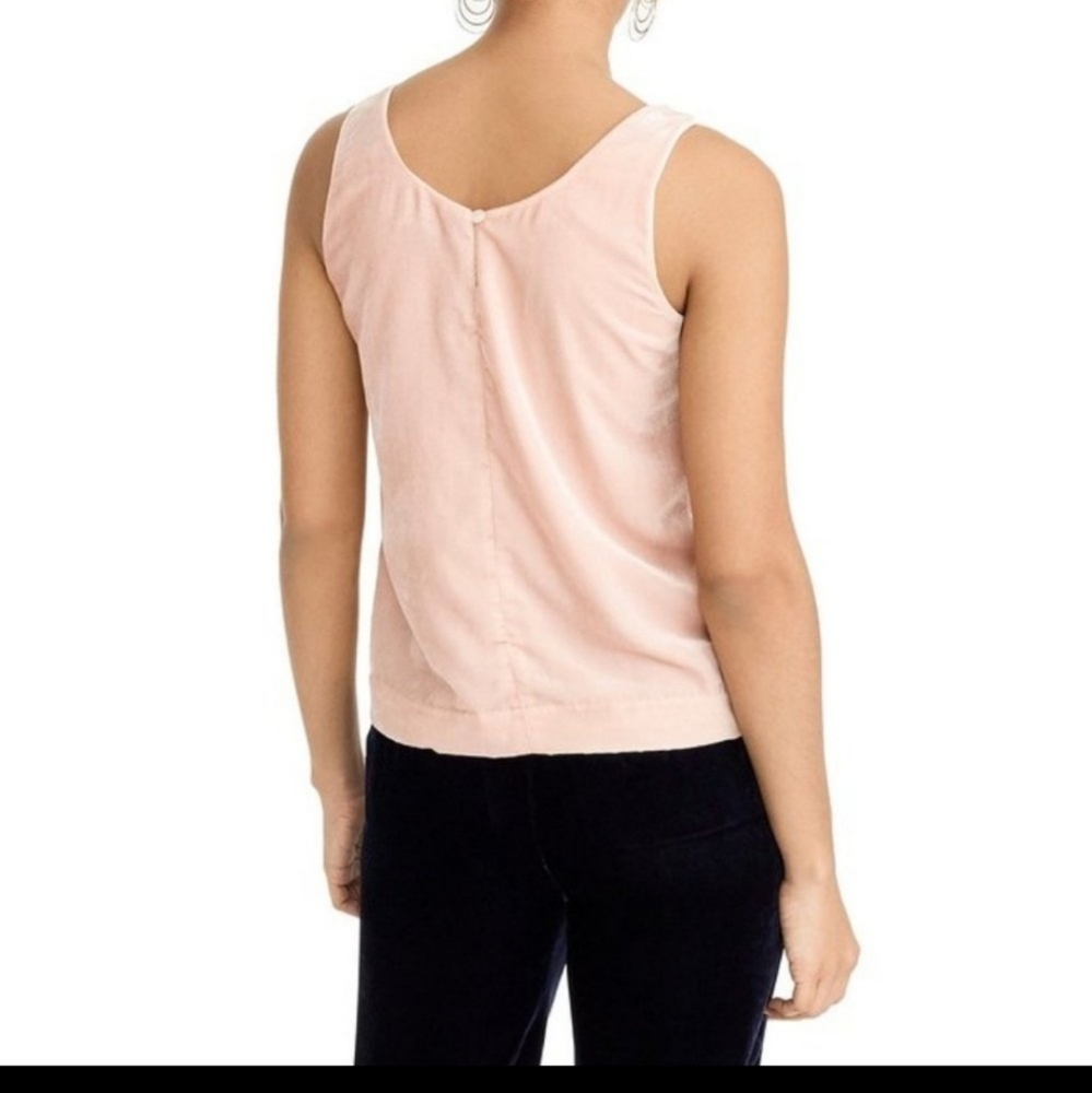 J crew pink velvet tank top - Picture 3 of 9